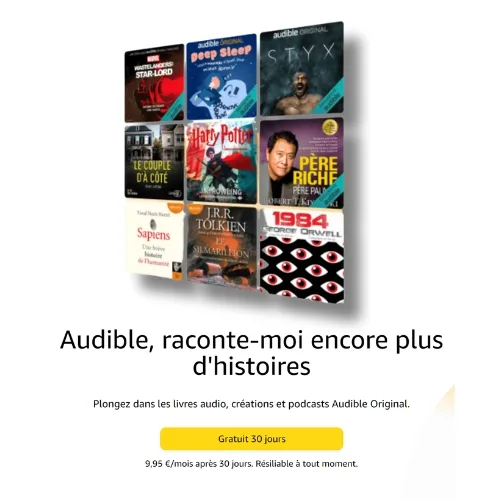 Offre Audible 30 jours